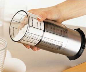 push out measuring cup
