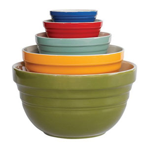 pottery mixing bowl sets
