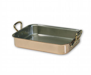copper baking pan with rack