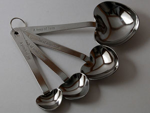 bridal shower measuring spoons