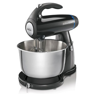 Knowledgeable Hand Mixer Black  Includes Chrome Beaters Dough Hooks.