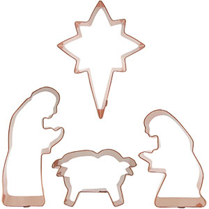 gingerbread nativity set