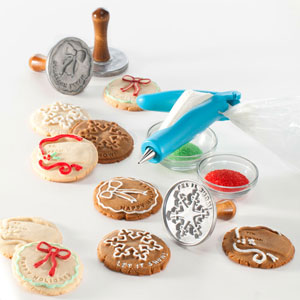 holiday cookie stamps
