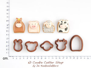 animal face cookie cutters