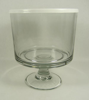 large trifle bowl with lid