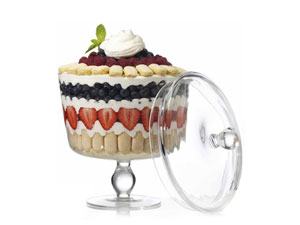 trifle bowl with lid walmart