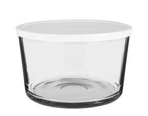 footed trifle bowl with lid